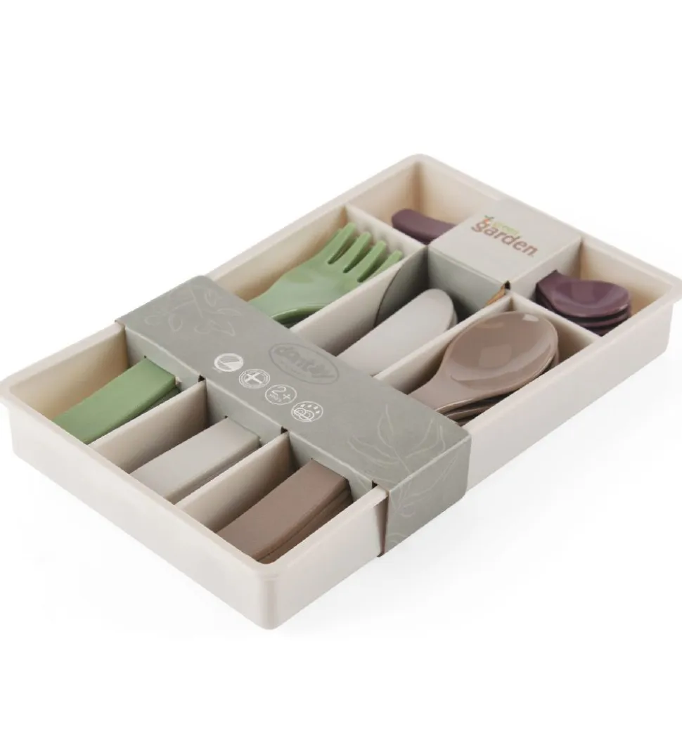 Dantoy Bestikkasse - Green Garden - 17 Dele