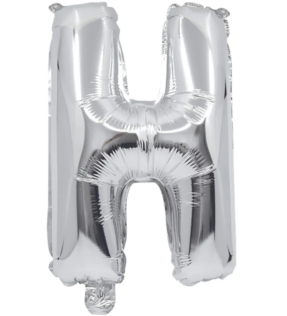 Decorata Party Foileballon - 35 cm - H - Sølv