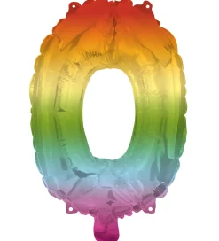 Decorata Party Foileballon - 95 cm - No 0 - Rainbow