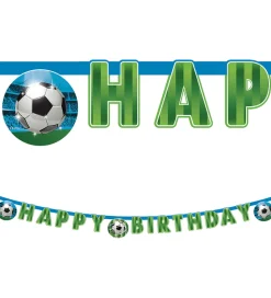 Decorata Party Happy Birthday Banner - Soccer Fan