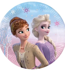 Decorata Party Paptallerkner - 8-pak - 19,5 cm - Frozen II Wind