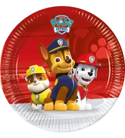 Decorata Party Paptallerkner - 8-pak - 19,5 cm - Paw Patrol Read