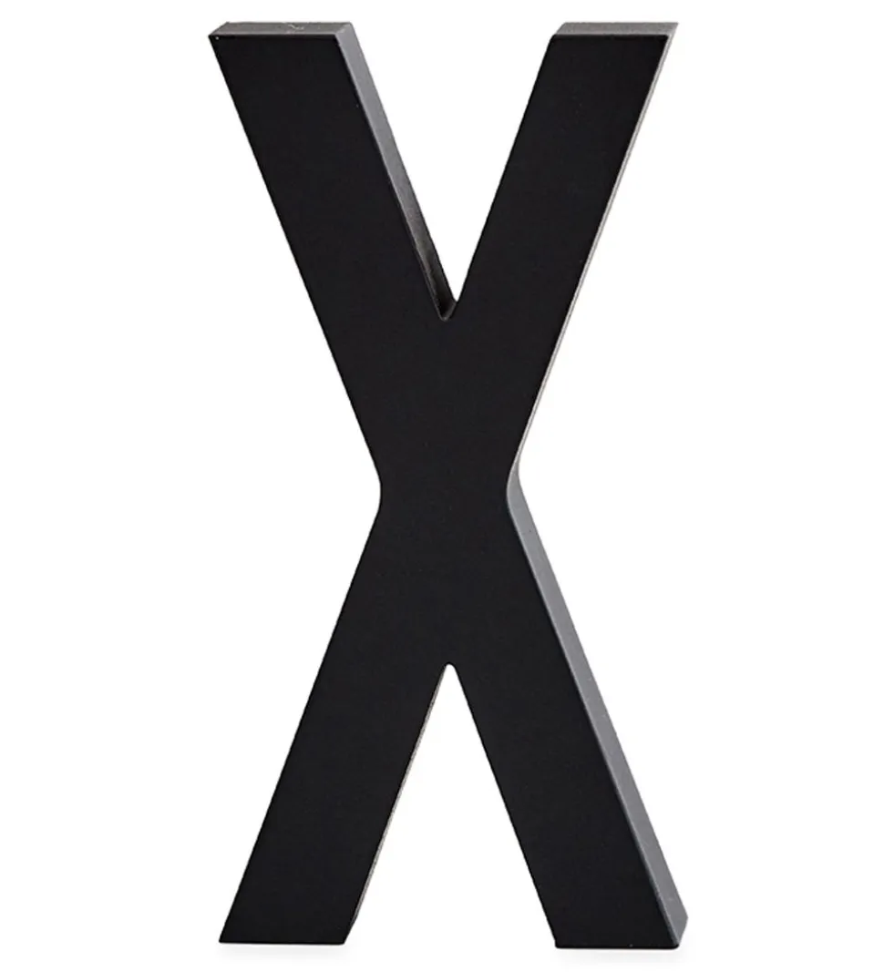 Design Letters Alubogstav - X - Sort