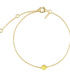 Design Letters Armbånd - 20 cm - Guldbelagt - When life gives yo