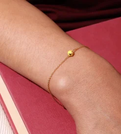 Design Letters Armbånd - 20 cm - Guldbelagt - When life gives yo