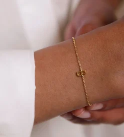 Design Letters Armbånd - B - 18K Guldbelagt
