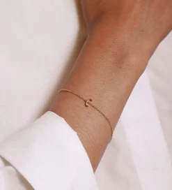 Design Letters Armbånd - C - 18K Guldbelagt