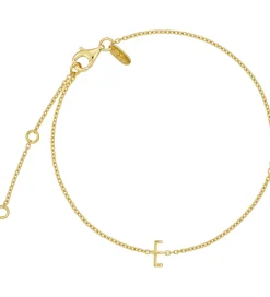 Design Letters Armbånd - E - 18K Guldbelagt