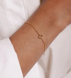 Design Letters Armbånd - G - 18K Guldbelagt