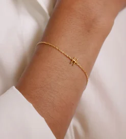 Design Letters Armbånd - H - 18K Guldbelagt