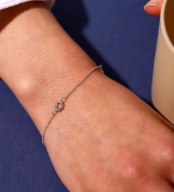 Design Letters Armbånd - Ruth Anchor Charm Lock - Sølv