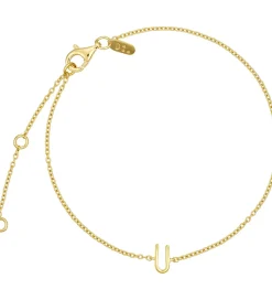 Design Letters Armbånd - U - 18K Guldbelagt