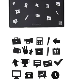Design Letters Ikoner - Kontor - Sort