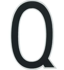 Design Letters Klistermærke - Mobil - Q - 5cm - Black