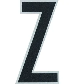 Design Letters Klistermærke - Mobil - Z - 5cm - Black