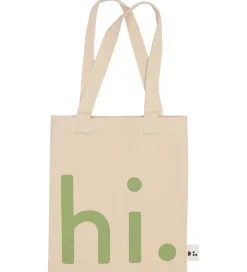 Design Letters Shopper - Lille - Hi - Natur/Grøn