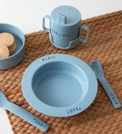 Design Letters Skålsæt - 3-pak - Favourite - Green/Blue/Beige