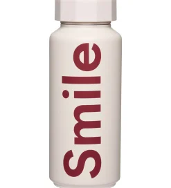 Design Letters Termoflaske - 500 ml - Smile - Pastel Beige