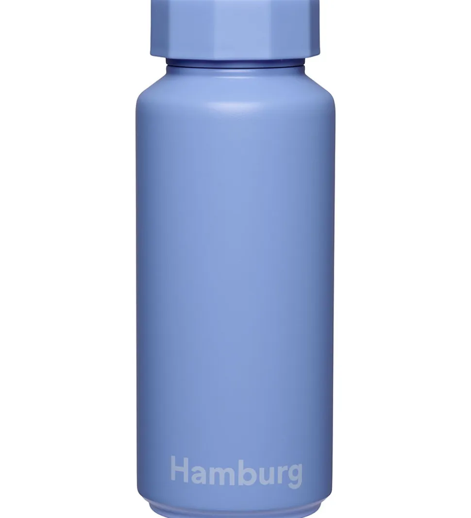 Design Letters Termoflaske - 500 ml - Hamburg - Sky Blue