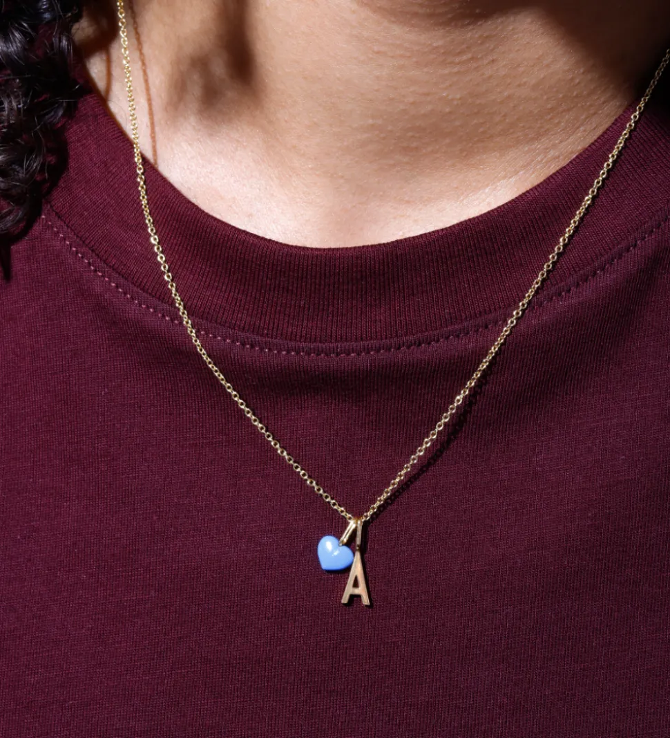 Design Letters Vedhæng - Close To My Heart - Guldbelagt