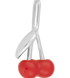 Design Letters Vedhæng - Darling Enamel - Kirsebær - Sølv