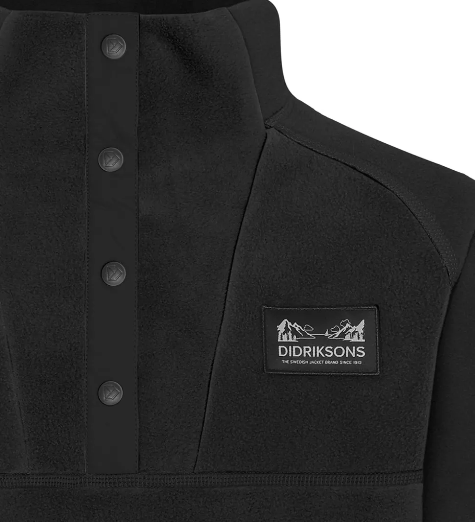 Didriksons Fleecetrøje - Yokto - Sort