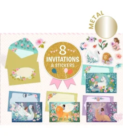 Djeco Invitationer - 8 Stk. - Eventyr