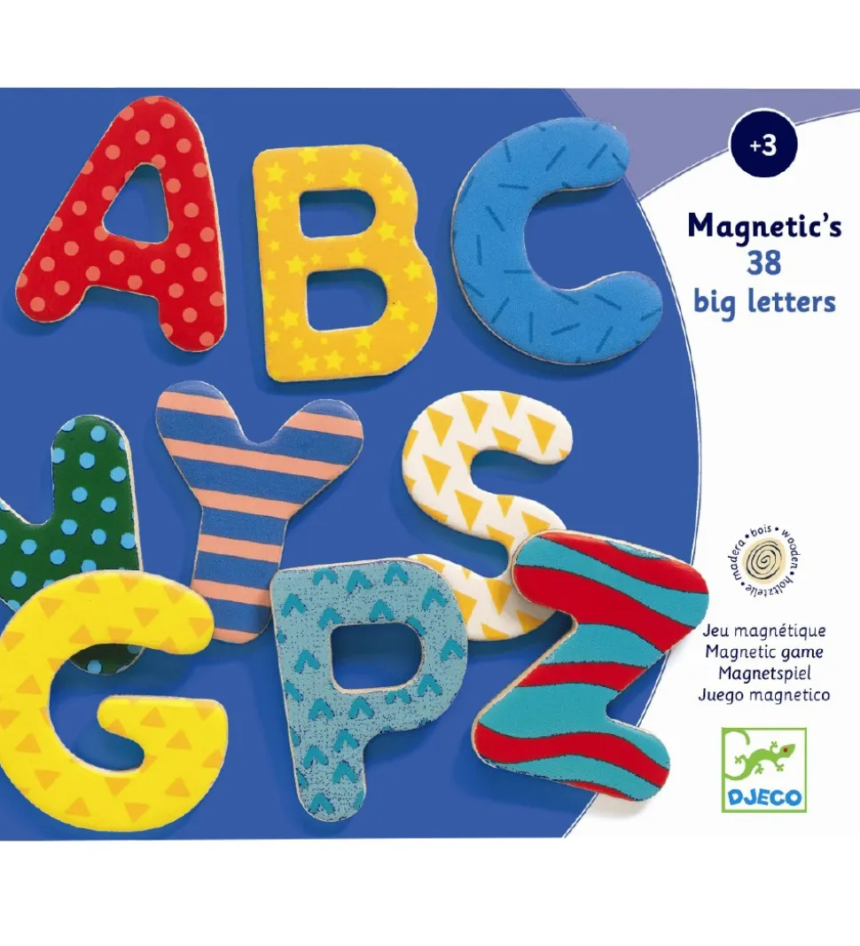 Djeco Magneter - 38 stk. - Store Bogstaver