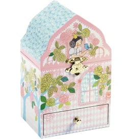 Djeco Smykkeskrin m. Musik - 18x11x9,5 cm - Fortryllet Palads