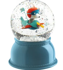 Djeco Snekugle m. Lys - 14 cm - Blå m. Fly