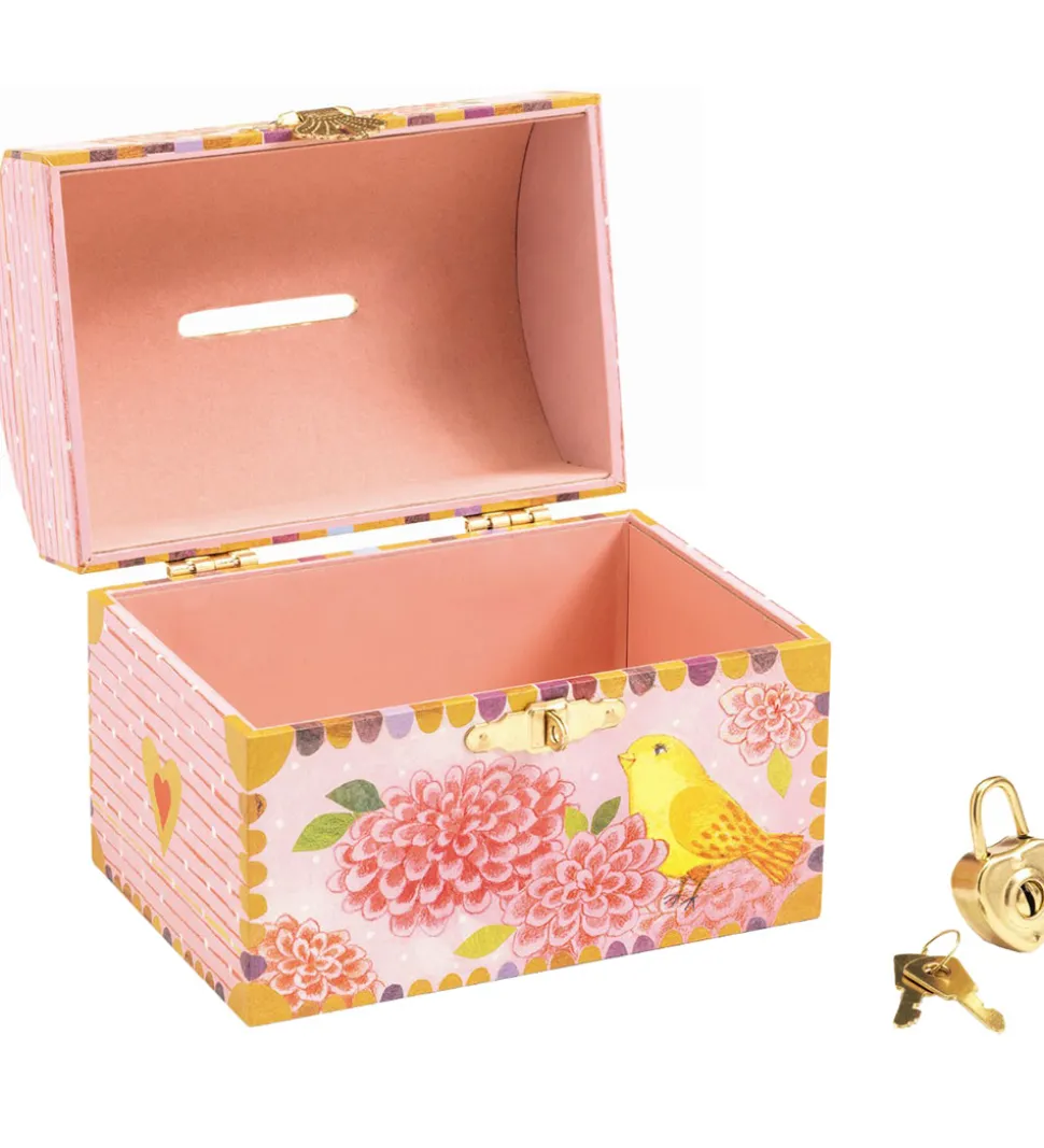 Djeco Sparebøsse - 10x12 cm - Fugle