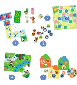 Djeco Spil - 5-i-1 - At The Farm