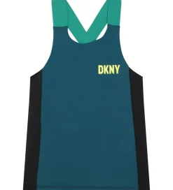 DKNY Træningstop - Petroleumsblå/Sort