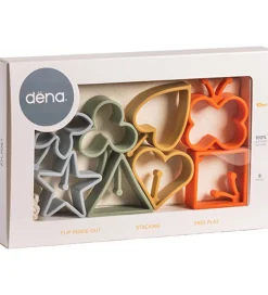 Dëna Aktivitetslegetøj - Silikone - Magisk Flip - 8 Dele - Natur