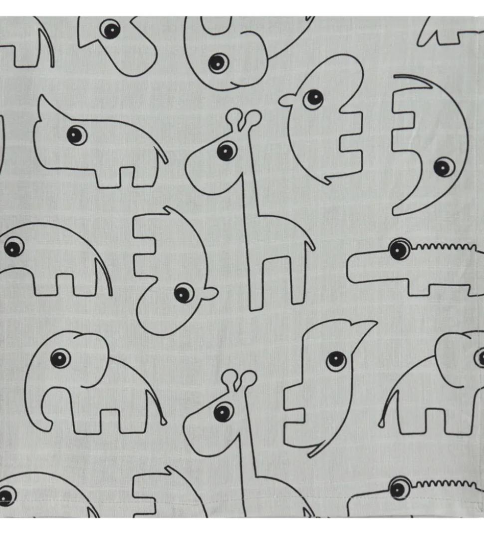 Done by Deer Babysvøb - 120x120 cm - 2-pak - Contour Grey