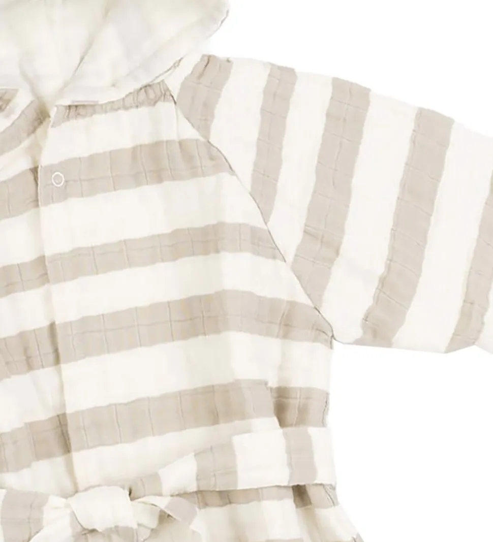 Done By Deer Badekåbe - Stripes - Sand