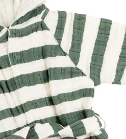 Done By Deer Badekåbe - Stripes - Grøn