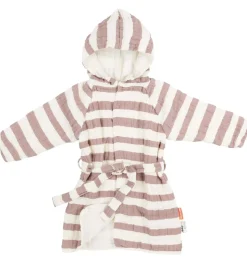 Done By Deer Badekåbe - Stripes - Powder