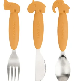 Done by Deer Bestiksæt - 3 Dele - Deer Friends Mustard