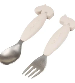 Done By Deer Bestiksæt - 2-Pak - Sand