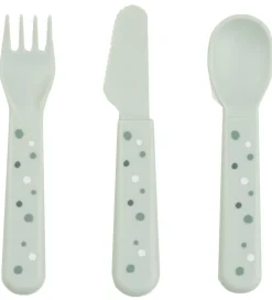 Done by Deer Børnebestik - 3 stk - Happy Dots - Green