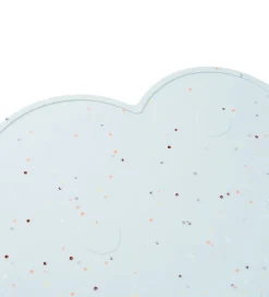 Done by Deer Dækkeserviet - Silikone - Sky - Confetti Blue