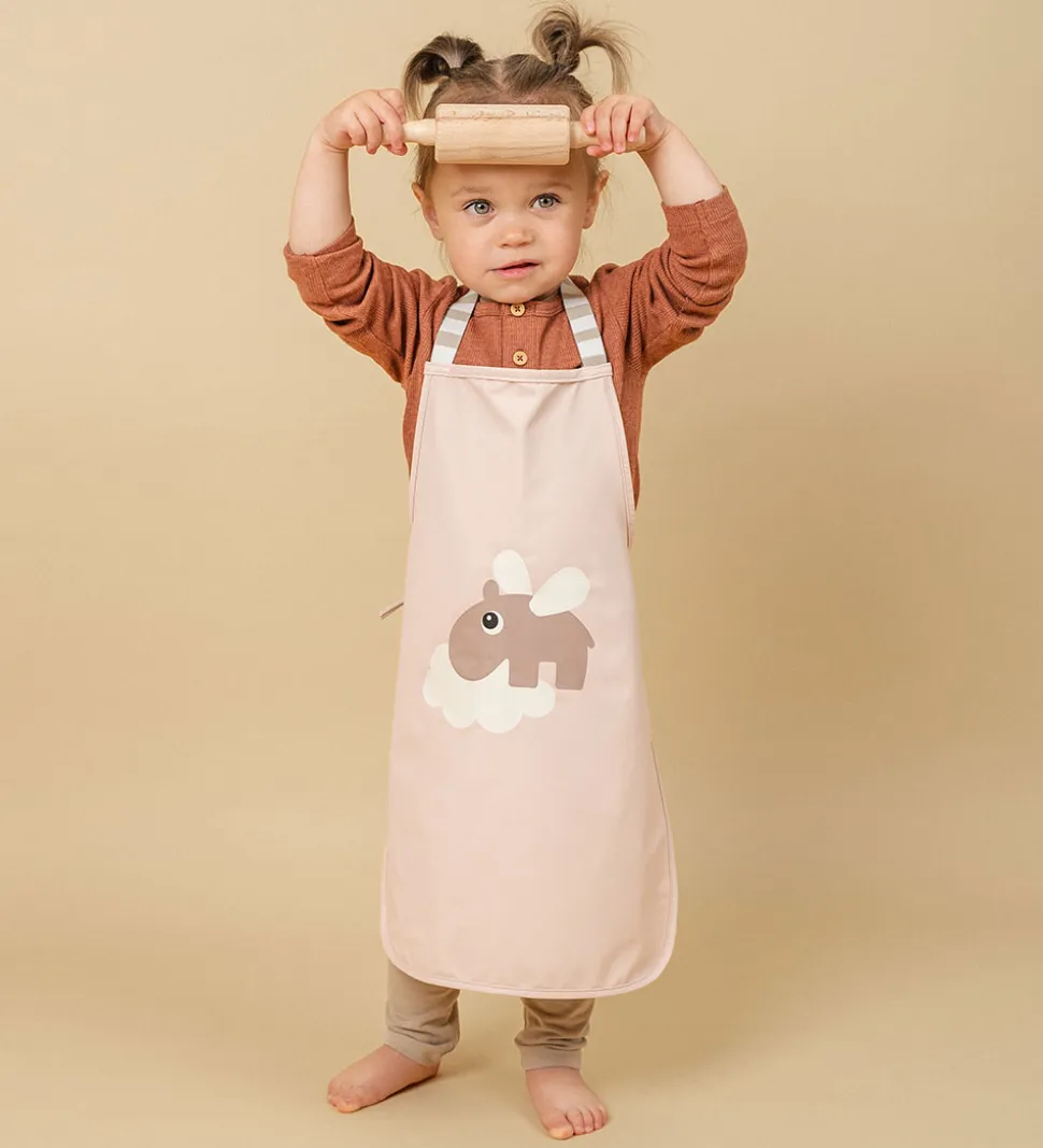 Done By Deer Forklæde - PU - Happy Clouds - Powder