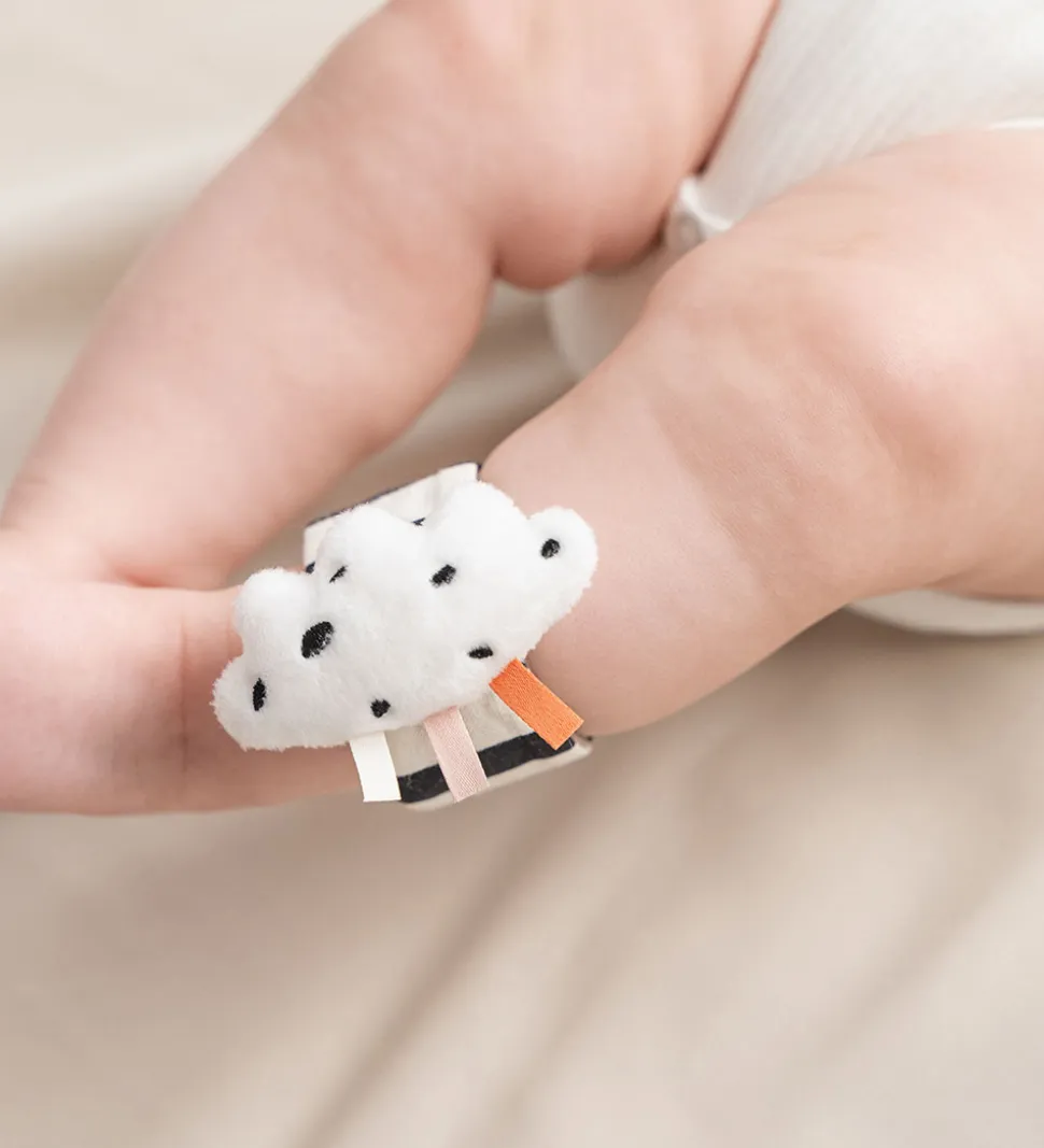 Done by Deer Håndledsranglesæt - 2-pak - Happy Clouds - Powder