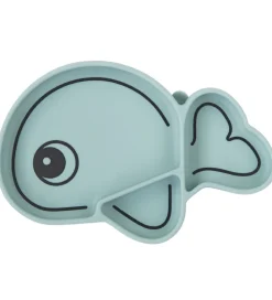 Done By Deer Skål - Silikone - Stick & Stay - Wally - Blå