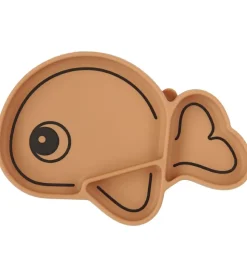 Done By Deer Skål - Silikone - Stick & Stay - Wally - Mustard