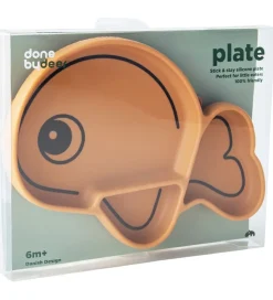 Done By Deer Skål - Silikone - Stick & Stay - Wally - Mustard