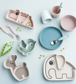 Done by Deer Snacktallerken - Silikone - Stick & Stay - Birdee -