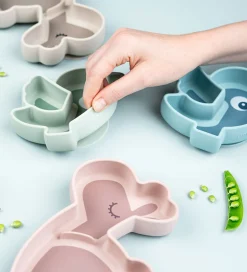 Done by Deer Snacktallerken - Silikone - Stick & Stay - Birdee -