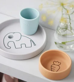 Done by Deer Spisesæt - 3 Dele - Elphee Grey/Mustard/Blue